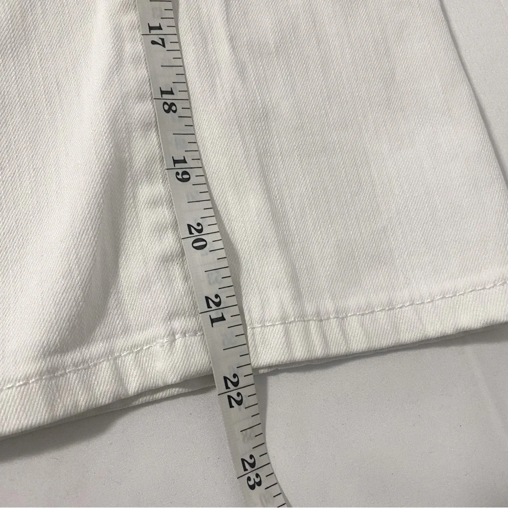 Michael Kors Womens Capri Denim Jeans Size 6 White Cotton/Spandex Summer EUC
